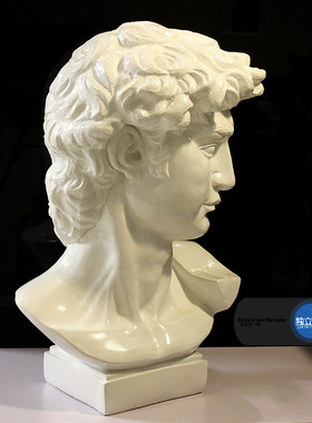 欧式风罗马上釉树脂名人大卫雕像