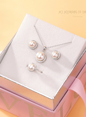 天然淡水珍珠银饰套装