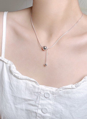 s925纯银轻奢锁骨链52