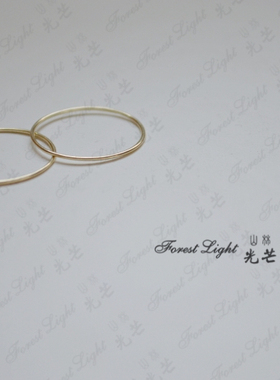 光芒超细关节叠戴金戒指