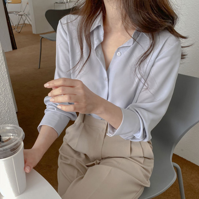 ເສື້ອຢືດ Drapey chiffon niche tops ສໍາລັບແມ່ຍິງ
