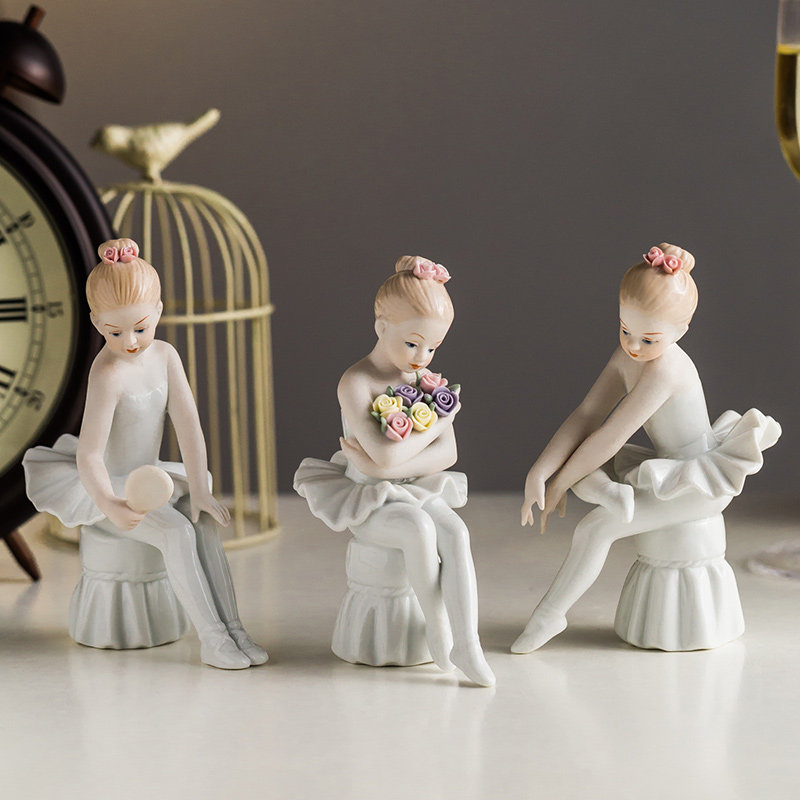 芭蕾舞者女孩摆件少女家居客厅玄关卧室床头柜创意装饰品结婚礼物