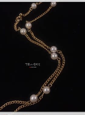 瑕疵特价 珍珠金中长项链 予美人vintage