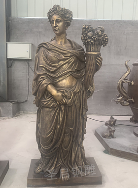 户外文化商业街摆放肖像人物雕塑