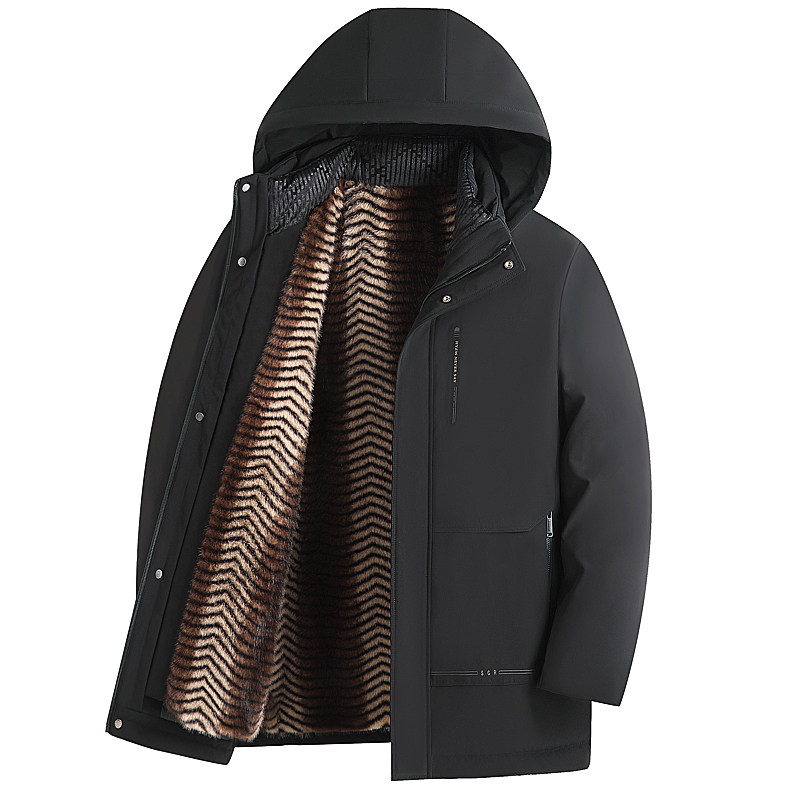 雅鹿男装爸爸冬装外套棉衣中老年人男内胆加绒保暖派克服棉服棉袄,淘宝优惠券,粉丝福利购,淘宝优惠卷