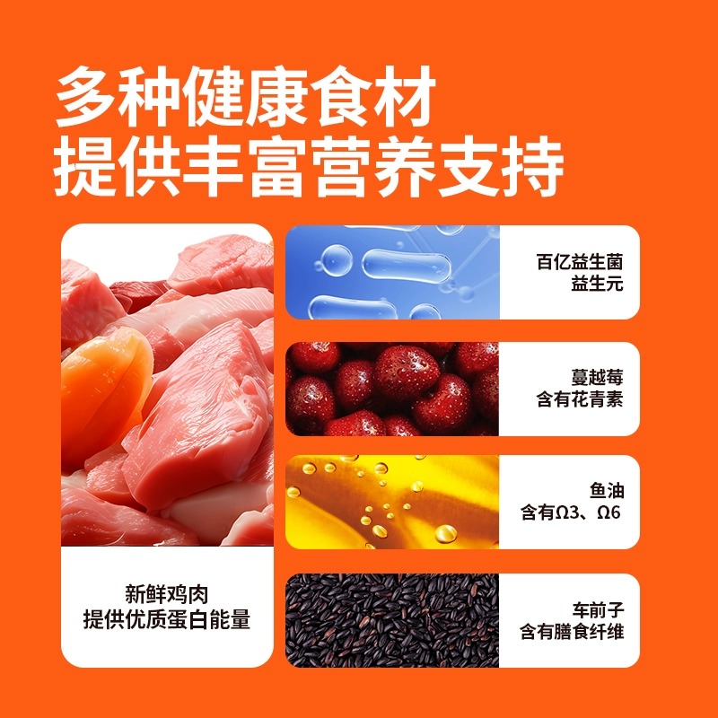 纯刻p42低温烘焙猫粮p55鲜肉幼成猫低敏无谷0肉粉 - 图2