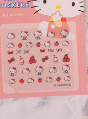 日本本土KITTY3D可爱指甲贴