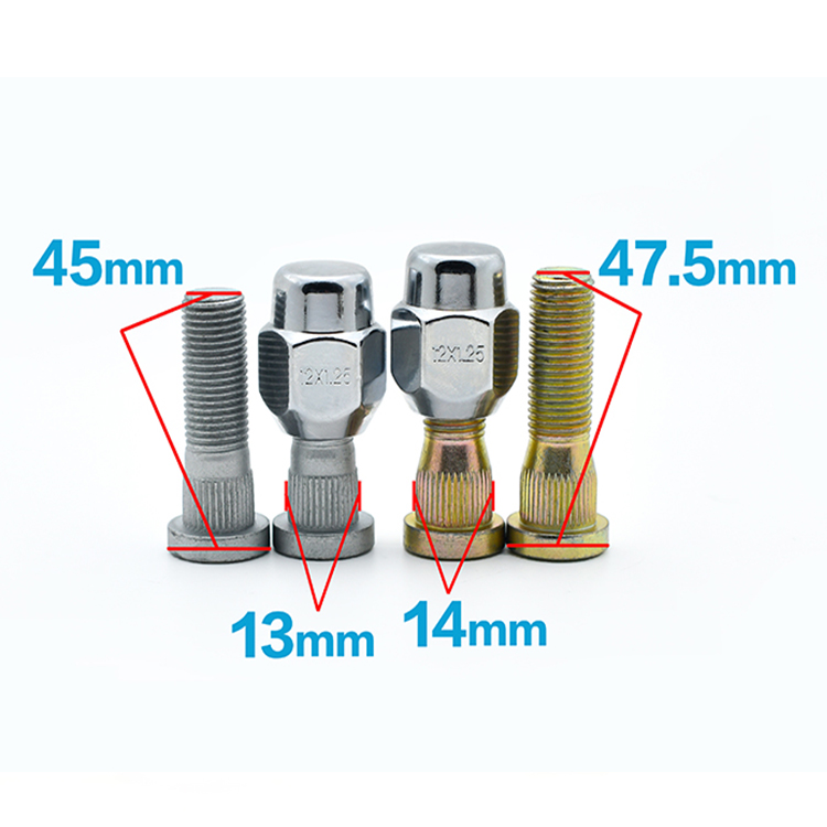 适用于郑州汽车配件D22专用螺丝东风锐骐皮卡P27轮胎螺丝螺帽螺栓 - 图0