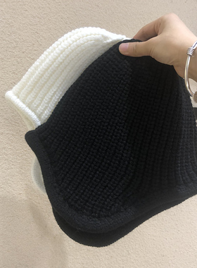 甜美秋冬加厚针织护耳雷锋帽潮