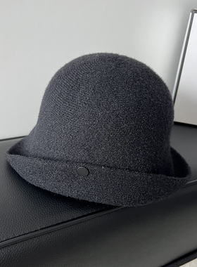 韩系针织宽檐保暖显脸小渔夫帽