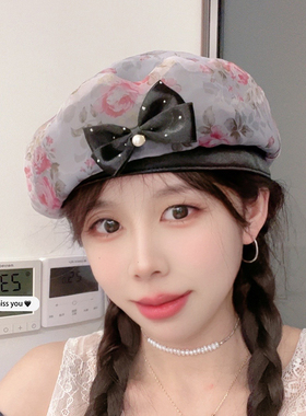 韩版2025新春贝雷帽女夏季薄款