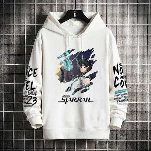 卡芙卡连帽卫衣男学生青少年二次元崩坏星穹铁道镜流周边上衣服男 - 图3