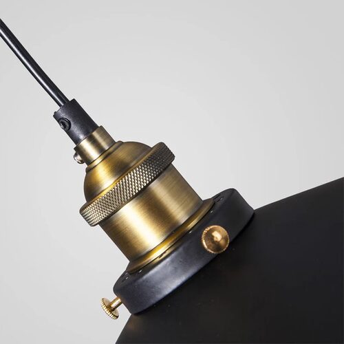 工业风单头喇叭铁艺吊灯餐厅饭店烧烤店吧台餐桌走道过道卡座小灯 - 图2