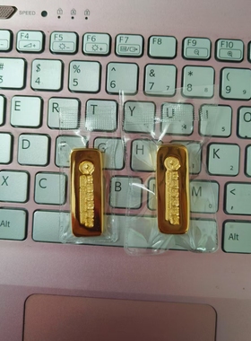 仿真金条金砖建行金镀金金店银行样品道具展示收藏礼品