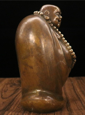 新品弥勒佛站像黄铜保平安