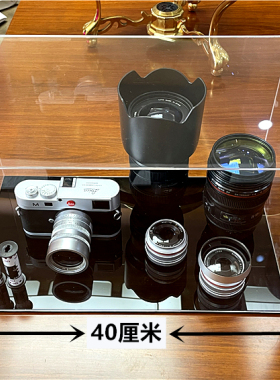 透明亚克力金边展示罩摆件桌面相机镜头模型套装家居样板房装饰品