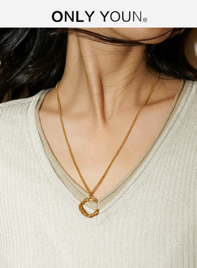 celine字母不褪色百搭毛衣链