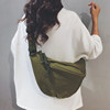 Linglan five-color large-capacity canvas chest bag crossbody dumplings
