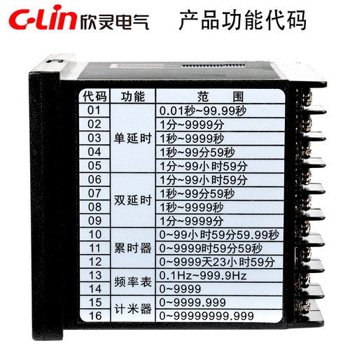 欣灵牌ZN72 AC/DC100V-240V多功能计测器时间继电器/计数器转速表 - 图2