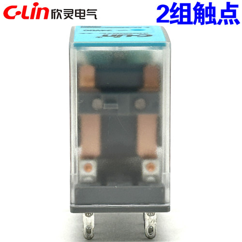 欣灵牌HHC68BVL-2Z AC220V DC24V 6.5A 8插脚小型中间电磁继电器 - 图1