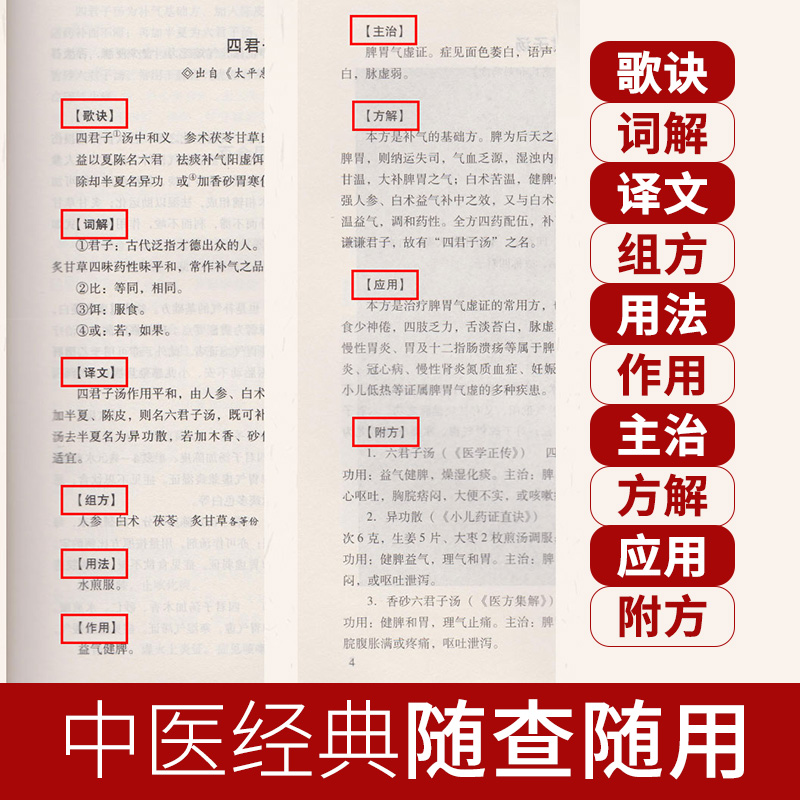 正版汤头歌诀 汤头歌白话解中医书籍大全基础常用方剂300余方 配方中药药方书中医基础理论中医方剂学中医学入门千金药方全集 - 图1