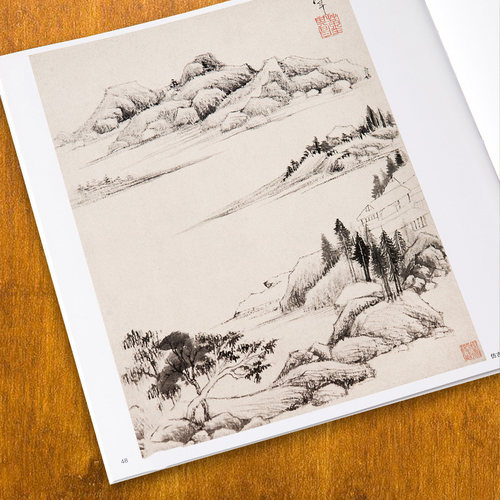 董其昌历代名家册页董其昌写意山水画集画谱国画技法中国画入门美术鉴赏临摹画册作品集书历代山水画谱画集范本/大师经典系列丛书 - 图2