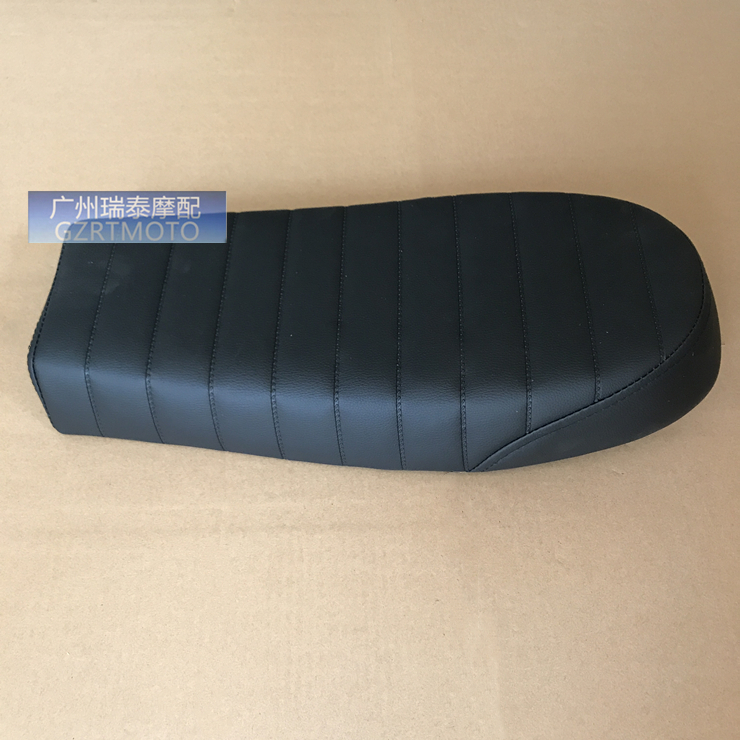 CG125摩托车复古座垫 毛毛虫平面款驼峰坐垫53CM短版复古cafe改装 - 图3