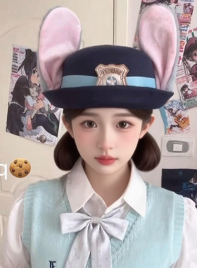 迪士尼疯狂动物城朱迪帽子正品女