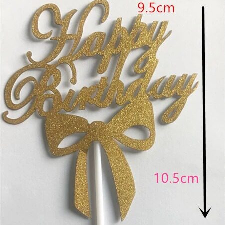 生日蛋糕插牌激光插片插卡派对装饰用品生日快乐装饰10个2.8元 - 图2