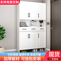 Xuan Guan Cabinet Door Home Entrance Door large capacity minimalist containing cabinet integrated by wall lockers hanging clothes solid wood shoes cabinet