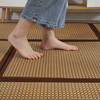 Japanese spliced rattan summer living room balcony mat