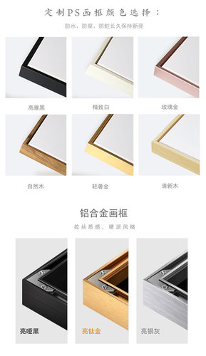来图定制装饰画电影海报定做客厅餐厅公司个人写真照片打印无框画 - 图1