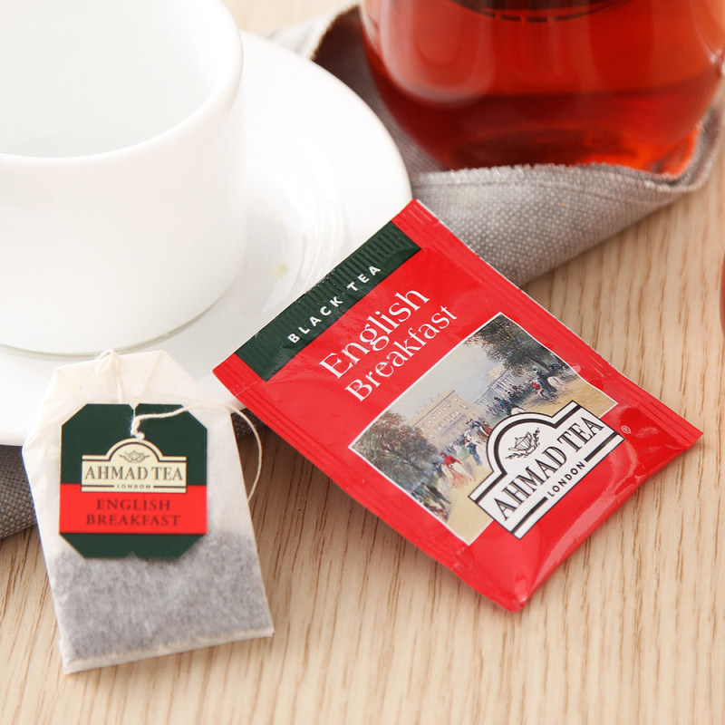 《唐顿庄园》指定茶英国Ahmad亚曼红茶早餐茶餐饮装100片袋泡茶包