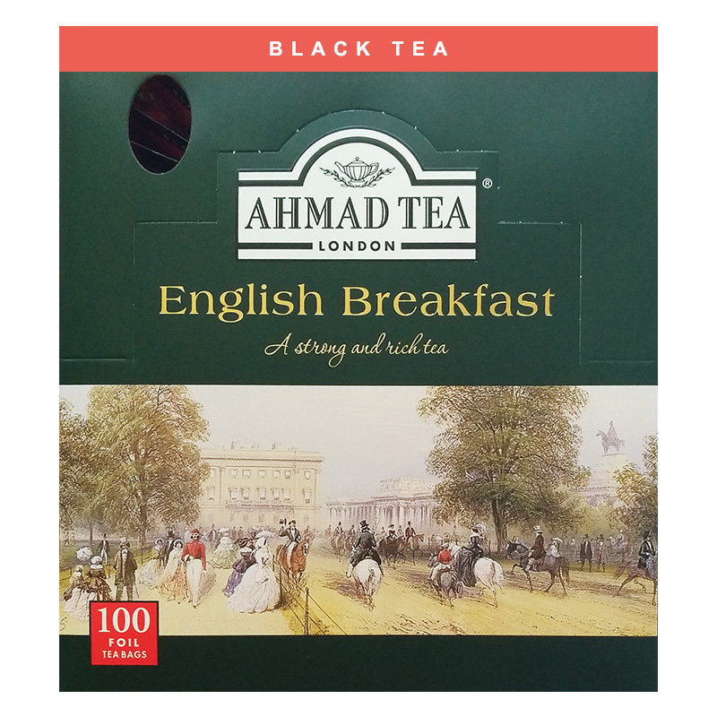 《唐顿庄园》指定茶英国Ahmad亚曼红茶早餐茶餐饮装100片袋泡茶包