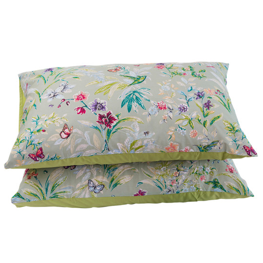 外贸纯棉60支长绒棉贡缎48x74单人双人全棉标准尺寸枕套袋定制做