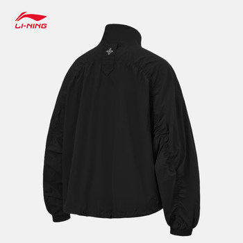 Li-Ning windbreaker ແມ່ຍິງ cardigan ແຂນຍາວ jacket ຕ້ານນ້ໍາ stand-up collar windproof ເຄື່ອງນຸ່ງຫົ່ມກິລາພາກຮຽນ spring AFDU078