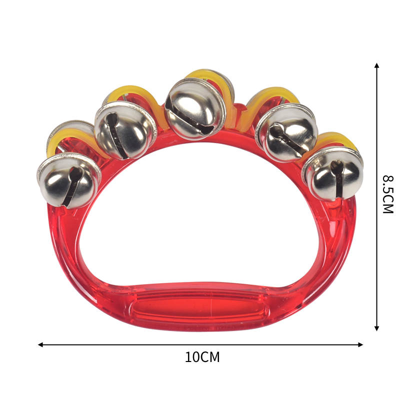 奥尔夫乐器婴幼儿园串铃 塑料 手铃10铃摇铃儿童音乐玩具打击乐器 - 图3