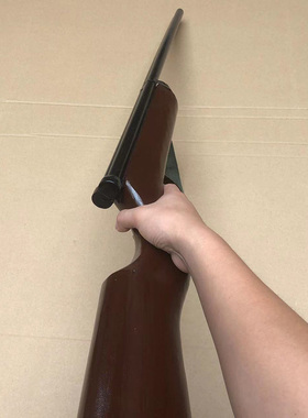 木质二次元道具模型双管步枪道具舞台话剧用品cos模型单管步枪