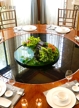 酒店餐桌花高端包厢新中式摆件