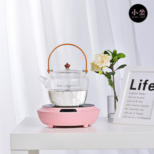 限量款 粉色小坐电陶炉 情人节限定少女心煮茶炉 家用小型泡茶炉
