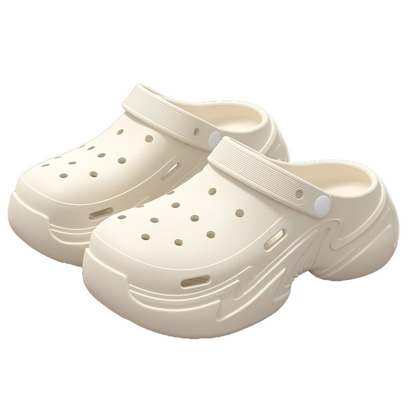 厚底洞洞鞋女款夏季外穿2025新款踩屎感eva增高防滑沙滩包头凉拖,淘宝优惠券,粉丝福利购,淘宝优惠卷