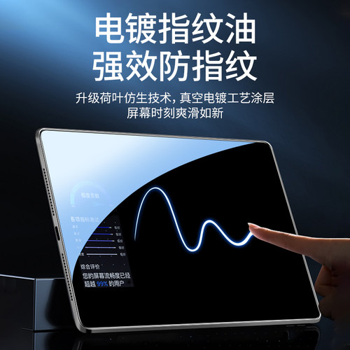 连环马适用ipad10钢化膜11/9类纸ipadair7/6ipadpro2024平板11寸mini5保护2/3/4新款13适用苹果十代8屏幕贴膜 - 图0