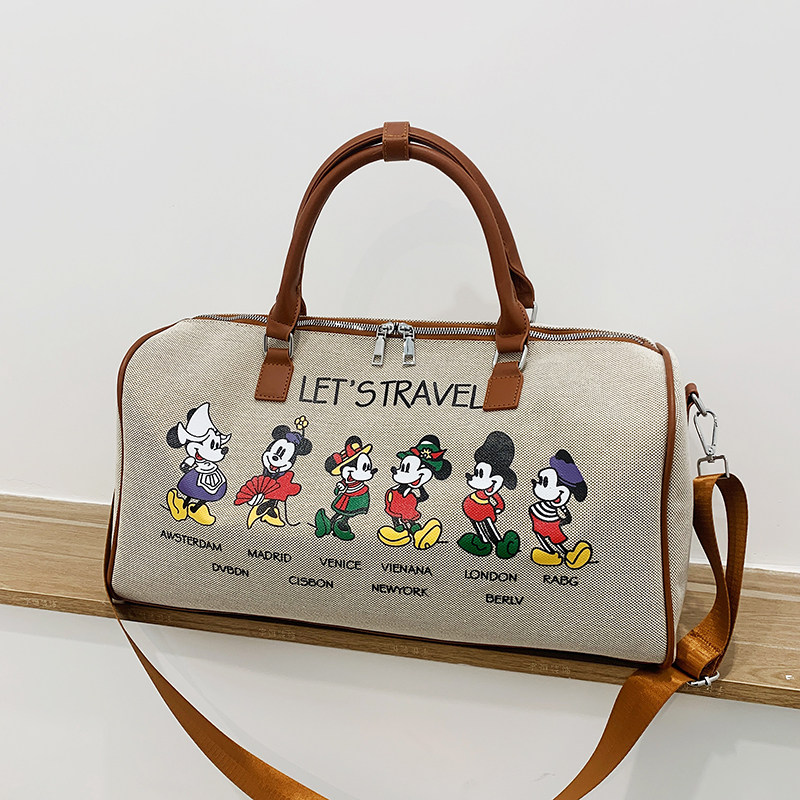 新疆棉环保帆布健身包印花旅行包大容量出差登机休闲行李袋训练包,淘宝优惠券,粉丝福利购,淘宝优惠卷