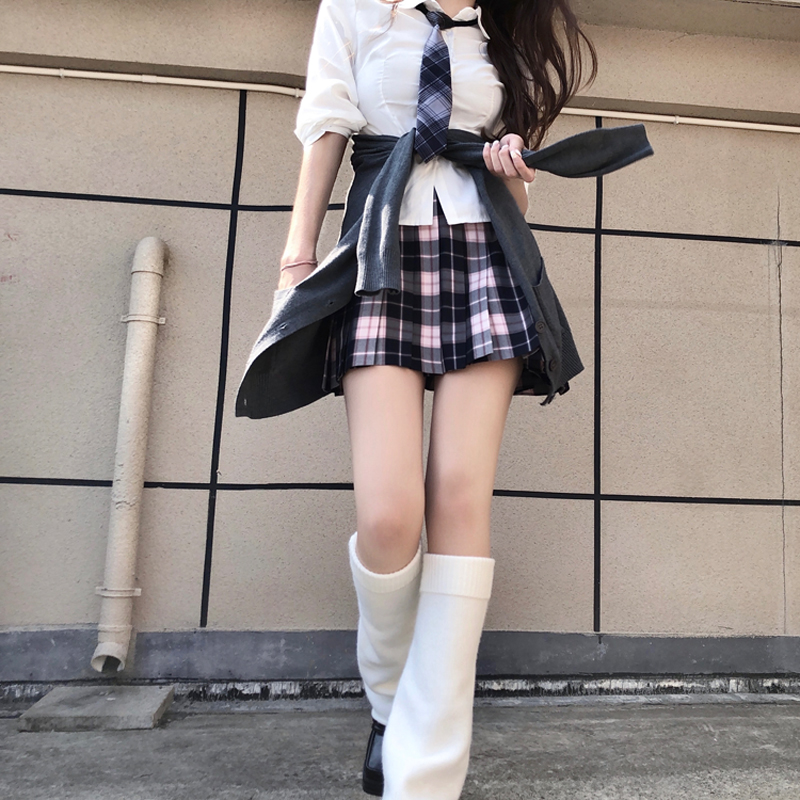 jk针织白色堆堆袜子女y2k辣妹小腿套日系学生亚文化原宿长筒袜套,淘宝优惠券,粉丝福利购,淘宝优惠卷