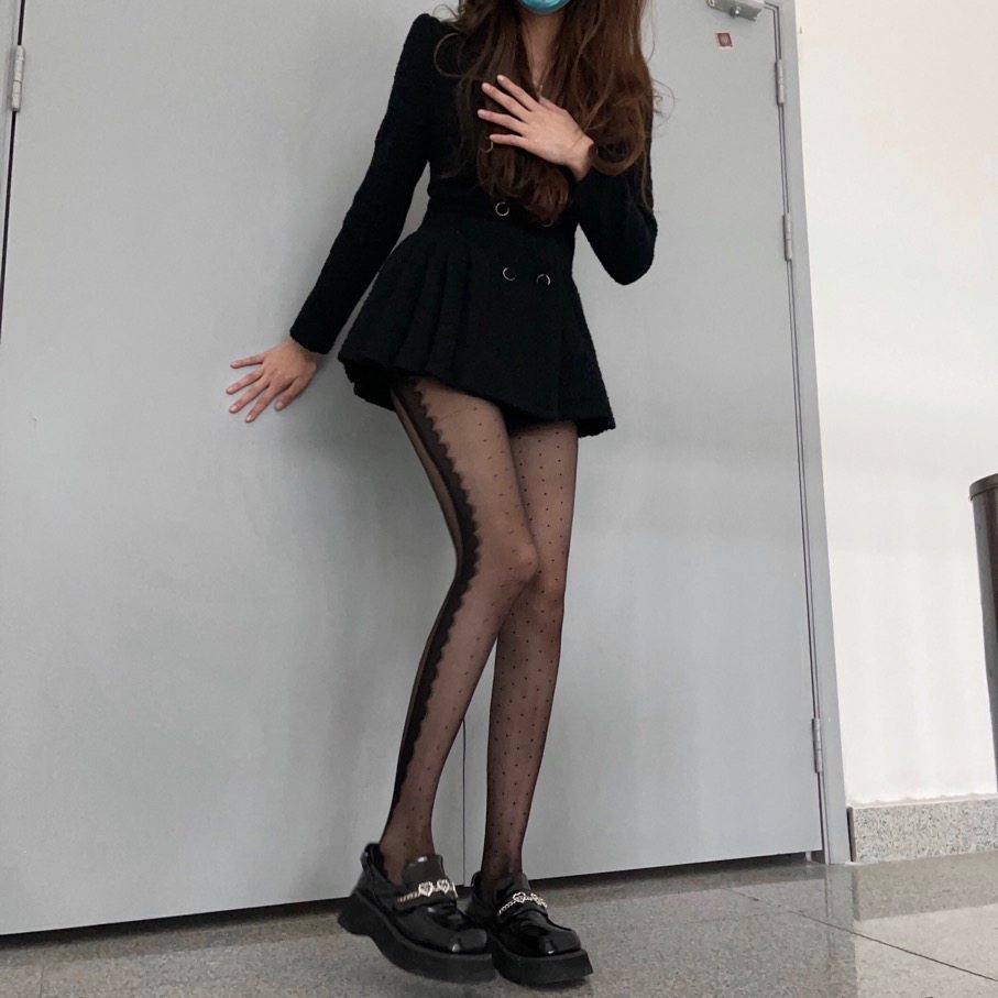 ins网红爆款黑丝日系性感超薄打底裤爱心波点防勾jk辣妹连裤袜女,淘宝优惠券,粉丝福利购,淘宝优惠卷