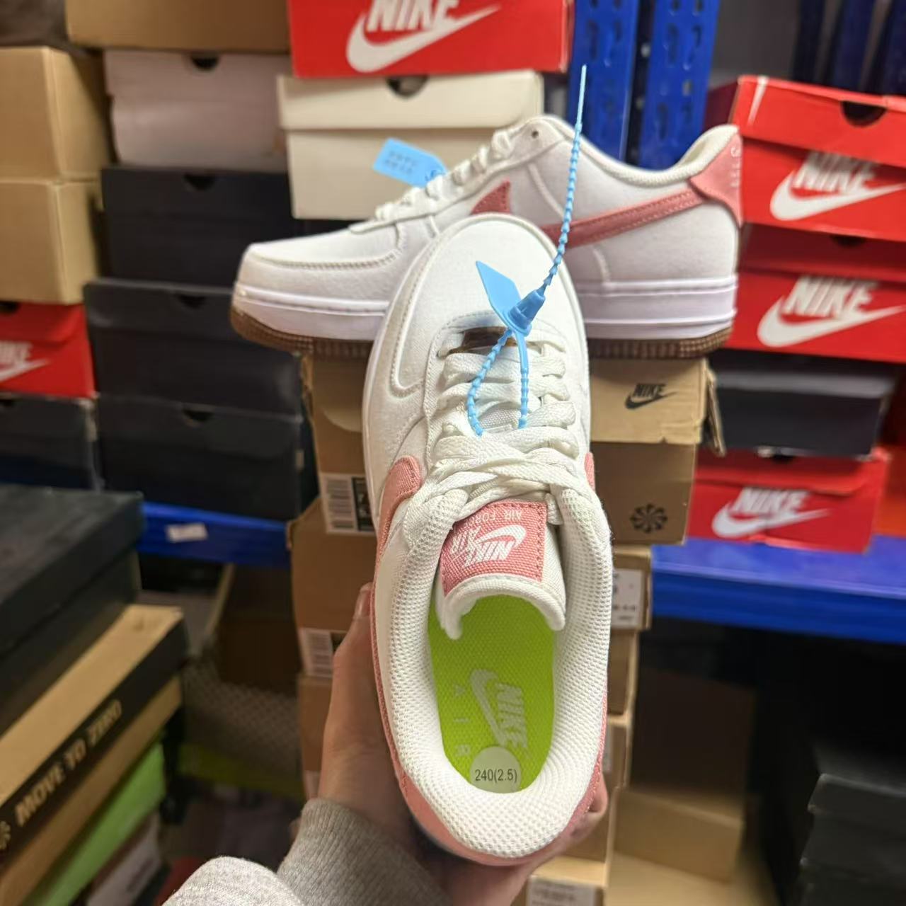 Nike Air Force1 Low Cate 植物刺绣女子休闲板鞋 CZ0269-101 - 图2