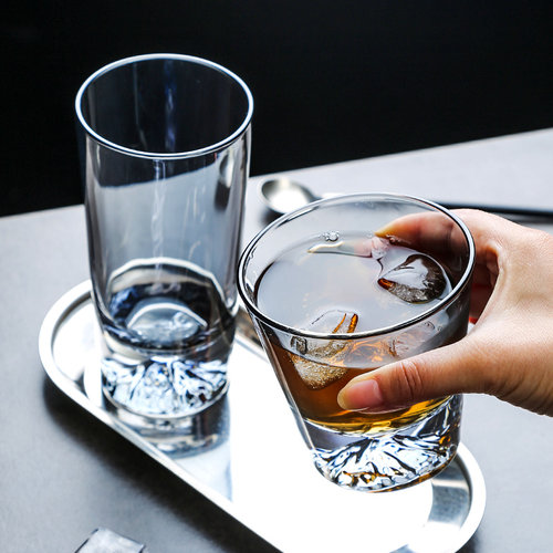 唯物生活 高颜值轻奢高级小众设计感酒杯玻璃水杯家用大容量 - 图0