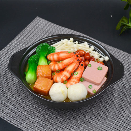 仿真食品食物模型定做仿真砂锅模型砂锅面砂锅粉丝模型定做样品菜 - 图0