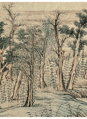 赵孟頫鹊华秋色国画真迹高清复制
