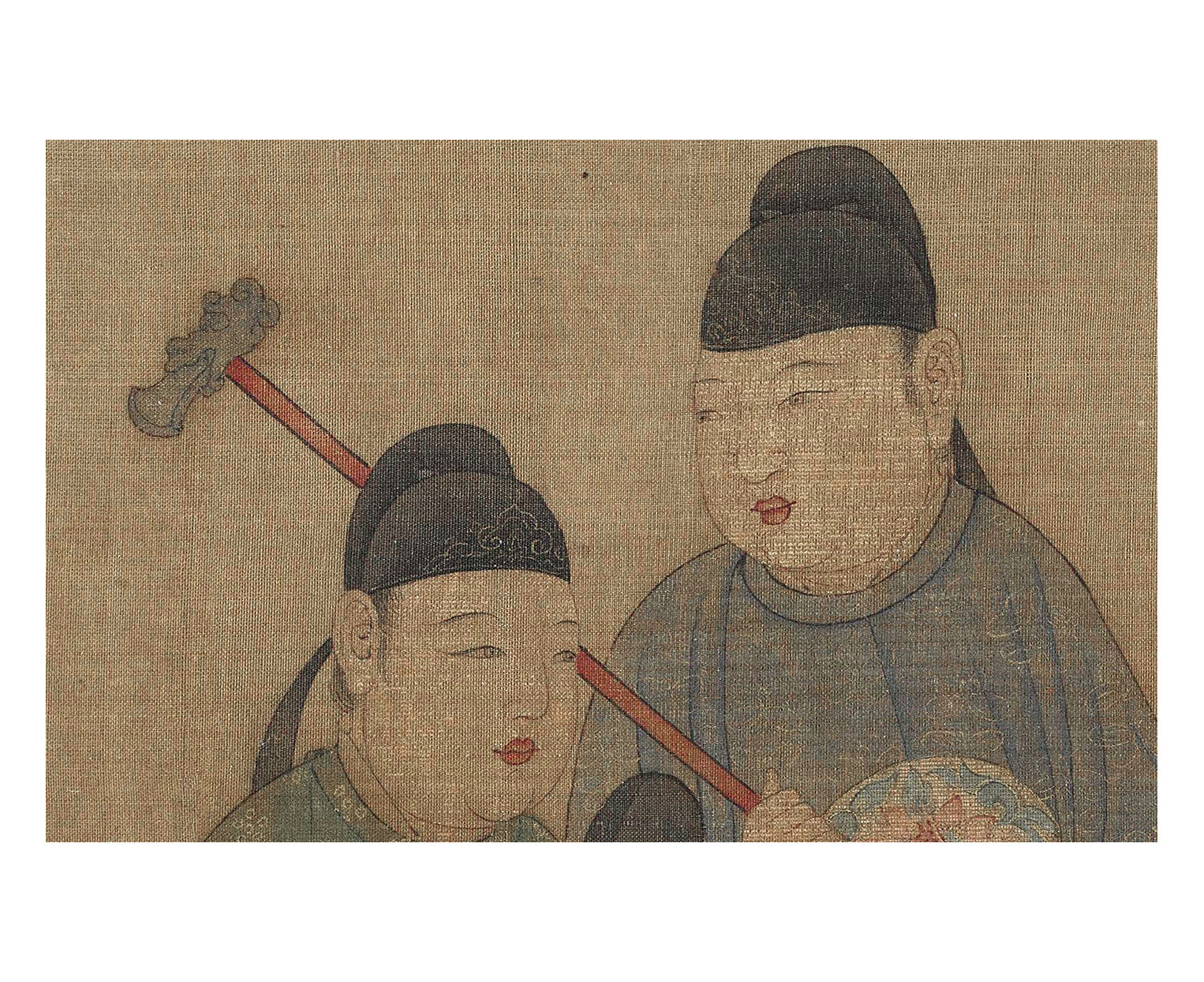 元代任仁发张果见明皇图仿古人物字画横幅客厅装饰画画山水国画_虎窝淘
